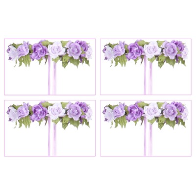 4x LILA ROSENBLÜTE HAARBAND # Karneval Kranz Schmuck Hippie Fee Elfe Prinzessin