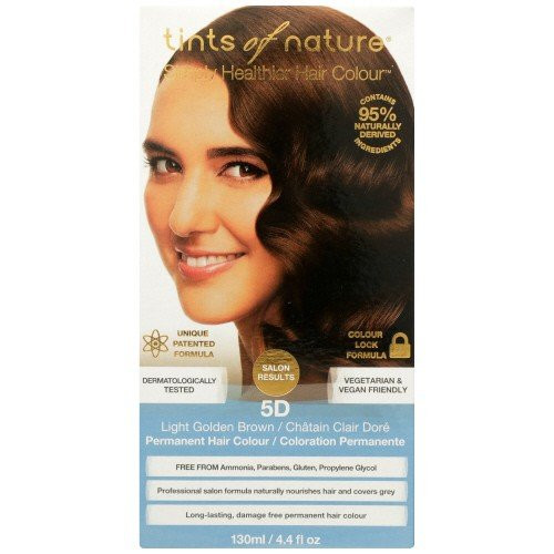 Стойкий цвет Tints of Nature-жидкость 5D Светло-золотисто-коричневого цвета, 4,4 унции