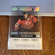 Tyce Thompson 2021-22 Upper Deck Credentials Debut Ticket Acetate #DTA-TT /249
