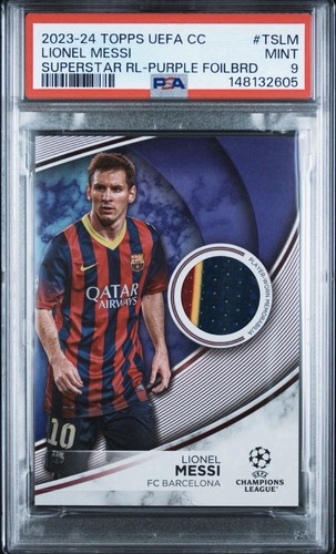 2023-24 Topps UEFA Lionel Messi Patch Superstar Relic /299