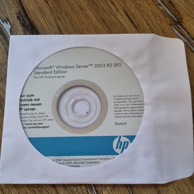 Microsoft Windows Server 2003 R2 SP2 Standard Edition HP
