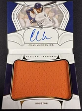2022 National Treasures Chas McCormick Rookie Booklet Relic Auto /99 #RSJMB-CM