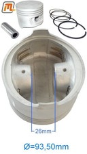 FORD Capri Granada Sierra Kolben V6 2,8l & 2,8i +0,50mm Übermaß + Kolbenringe