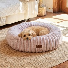 FUKUMARU Small Dog Bed, 25" Orthopedic 25"L x 25"W x 7"Th, Pink Gradient