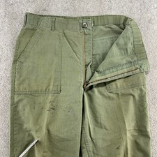 VINTAGE US Army Pants 36x30 Green OG 507 Trouser Utility Durable Press Solid 80s