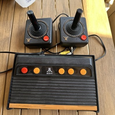 Atari Flashback 7 Classic Game Console - Black/Orange With Two Controls