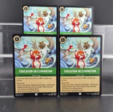 Disney Lorcana Education or Elimination 97/204 Winterspell Uncommon 4 Cards