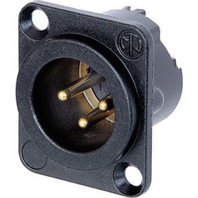 Neutrik NC3MD-LX-B XLR-Steckverbinder Flanschstecker, Kontakte gerade Polzahl...