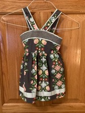Matilda Jane Youth Girls Size 6 Gray Floral Sundress CK1-210