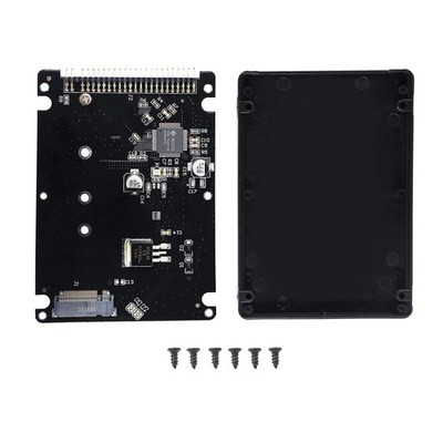 M.2 NGFF SATA SSD to 2.5 IDE 44pin Enclosure Adapter, Black, Notebook, Laptop