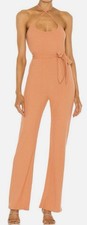 NWT REVOLVE Lovers and Friends Langley Jumpsuit Halter Ribbed Jersey Belted sz M