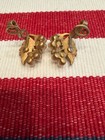 VINTAGE CROWN TRIFARI GOLD TONE AND FAUX PEARL CLIP-ON EARRING — photo 5