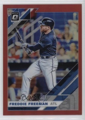 2019 Panini Donruss Optic Red Prizm /60 Freddie Freeman #175 1e92