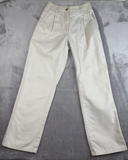 Wilfred Free Pants Womens 00 Beige 100 Cotton High Rise Straight Leg Aritzia