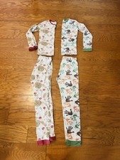 Burt  s Bees Size 12 Pajamas Organic Cotton Set Of 2 - Pies And Handprints
