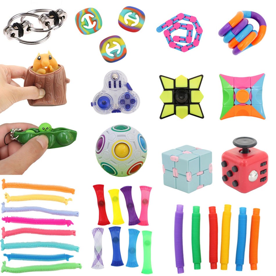 24 stuks sensorisch speelgoed - stressvermindering, angst, autisme, ADHD, OCD, speciale behoeften en ontwikkeling van het kind, squishs, anti-stressbal en meer 24 stuks sensorisch speelgoed - stressvermindering, angst, autisme, ADHD, OCD, speciale behoeften en ontwikkeling van het kind, squishs, anti-stressbal en meer