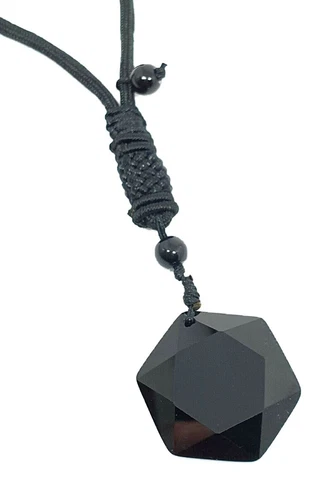 Obsidiana Colgante Estrella Collar Negro Hexagrama Piedras Preciosas... - Imagen 12 de 12