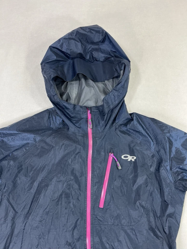 Outdoor Research Helium II Jacket Pertex Shield Packable Womens Size Medium Navy - Image 3 of 4