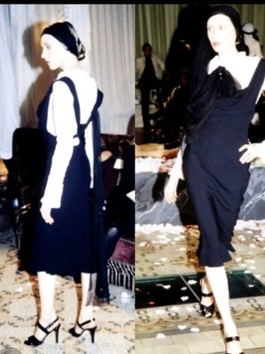 John GALLIANO Archives Midikleid Vintage Gr. S M Modenschau 99