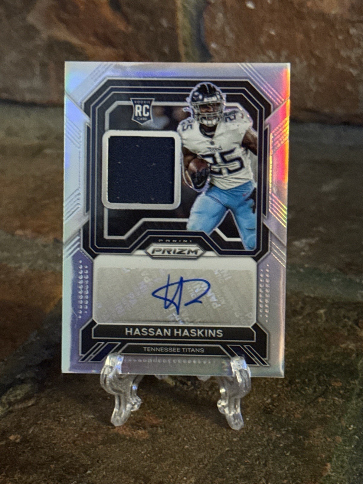 2022 Panini Prizm Silver /99 Hassan Haskins #RPA-HH RPA Rookie Patch Auto RC