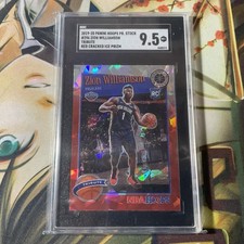 2019/20 RC Zion Williamson HOOPS RED CRACKED ICE ROOKIE PREMIUM STOCK NBA SGC 10