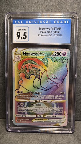 Mewtwo VSTAR graded CGC 9.5 for sale on eBay