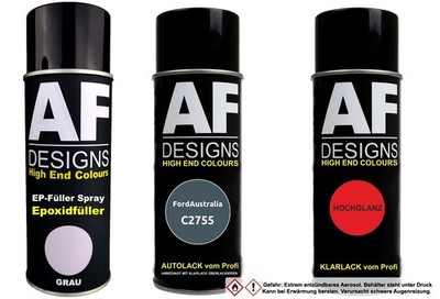 Epoxid Spraydose Set für FordAustralia C2755 Nantucket Grey Metallic Spraydose E