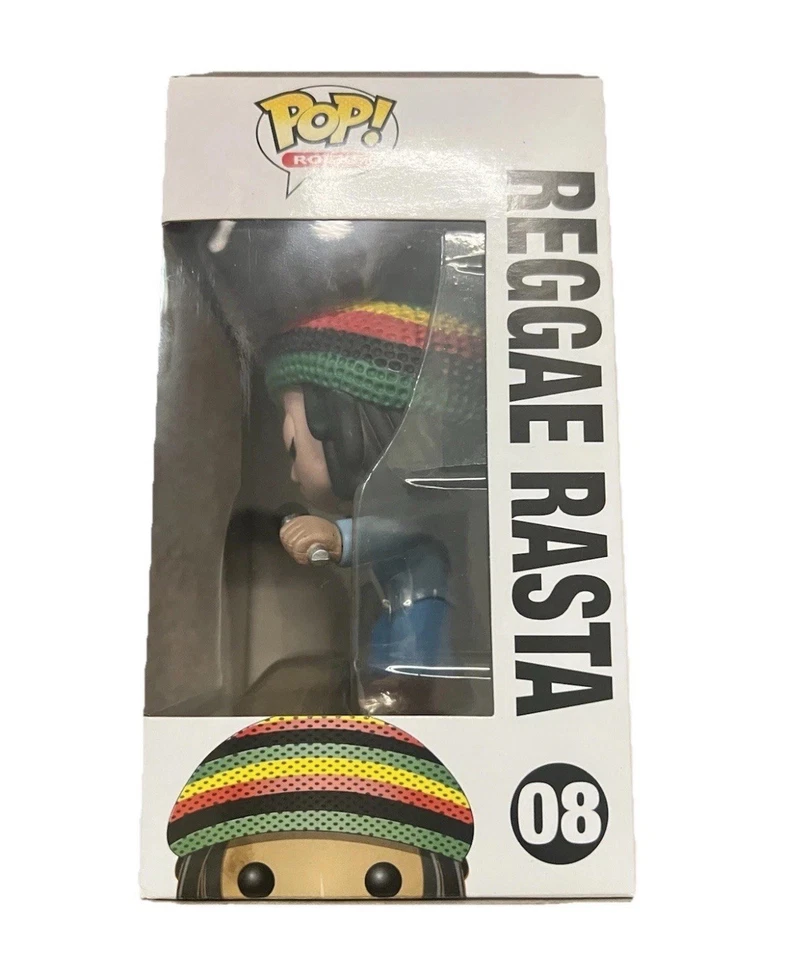 #08 极为罕见的 Reggie Fast ( Bob Marley ) Funko Pop 部分硬质保护壳 — 第 3/4 张图片