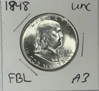 1948 Franklin Half Dollar Coin Uncirculated