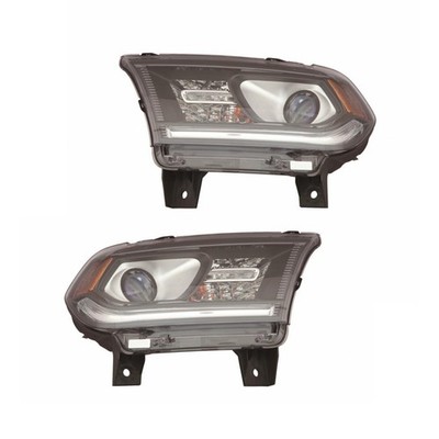 For Dodge Durango Headlight 2014 2015 Driver and Passenger Side | Pair | Halogen