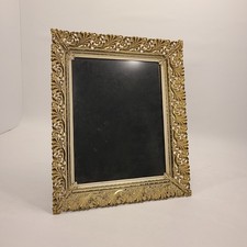 Art Deco Filigree Picture Frame Gold Tone 9.5" x 7.5" Metal Floral Chic