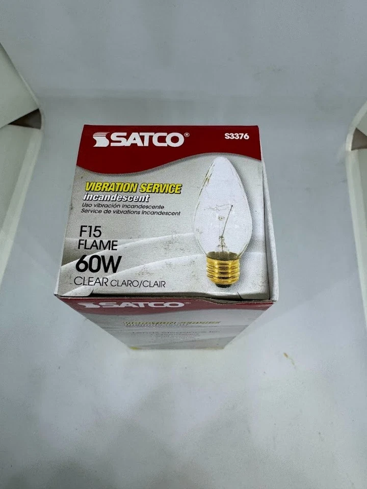 SATCO S3376 F15 60W CLEAR VIBRATION SERVICE - Image 2 of 2