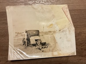 Original Antique Homemade Tractor Conversion Car Farming Photo