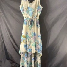 Love Chelsey Floral Sleeveless belted High-Low Dress Sz 2X