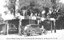 Arrow Head Camp Gas Station Pecos New Mexico NM - Reprint