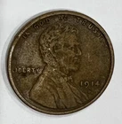 1914 s lincoln cent Extra Fine Rare Date