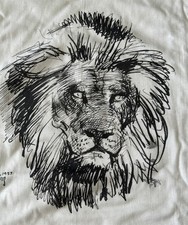 Disney Legend MARC DAVIS Art LION SKETCH T Shirt S NEW