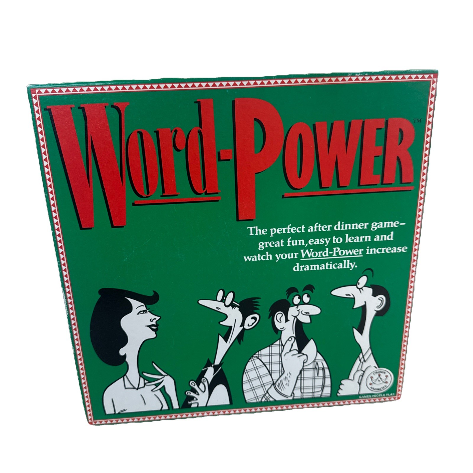 Word-Power Board Game Crown Andrews 1990 Vocabulary Language Spelling Etymology