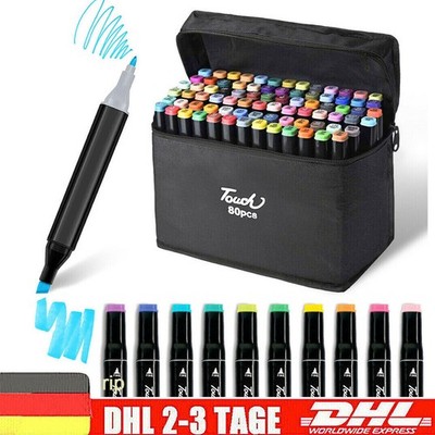80 Farbe Marker Lackmarker Stifte Architektur Twin Tip Graffiti Draw Pens DIY