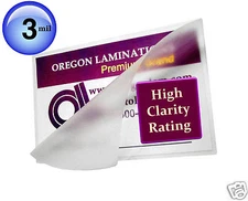 500/pack Small Menu Hot Laminating Pouches 11-1/2 x 17-1/2 Clear 3 Mil