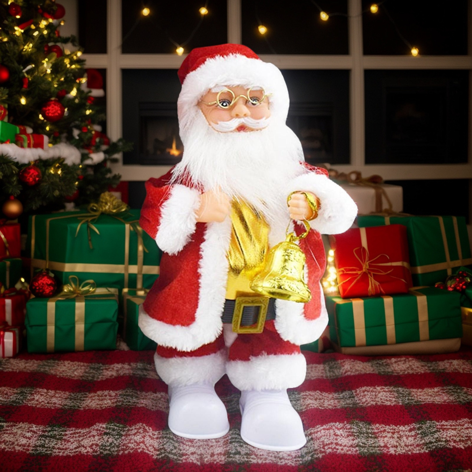 11in Twerking Santa Claus Doll Twisted Hip Dancing Musical Santa Christmas Gift