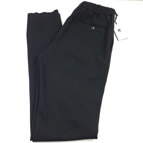 PT Torino Double Face Slim Fit Black Jogger Pants Mens (Italy 54) 38
