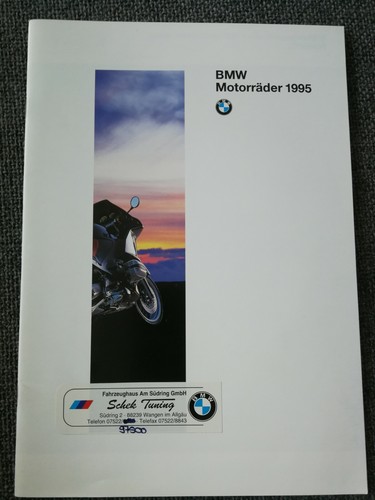 BMW Motorräder 1995,Sales brouchure Prospectus prospetto 36S. 09/1994 T529
