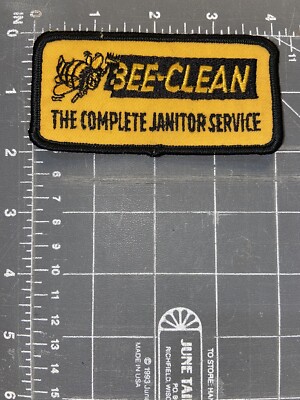 Vintage Bee-Clean The Complete Janitor Service Patch Building Maintenance Canada