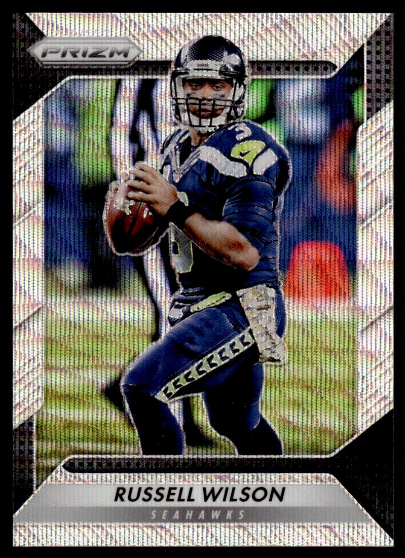 2016 Panini Prizm Blue Wave Russell Wilson 050/149 Seattle Seahawks #193