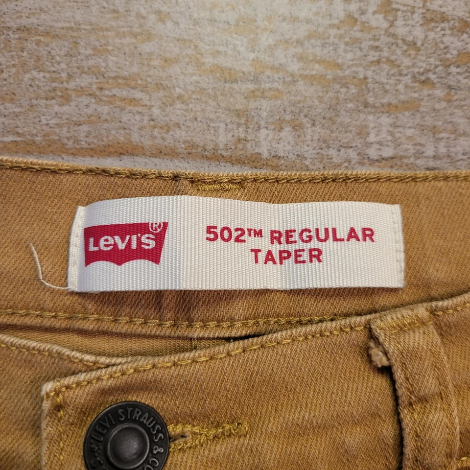 Jeans Levi’s 502 Niñas Talla 16 Tostados Reg 28x28 Regular Pierna Cónica Denim Foto 4 de 4