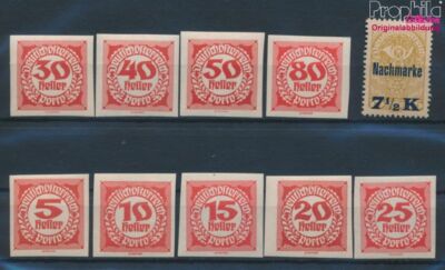 Stamps Austria 1920 Mi P93-P101,P102 (complete issue) unmounted
