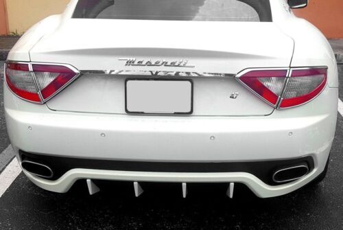 Fiberglass Rear Diffuser Fins MC Sport Style For Maserati GranTurismo 12-17
