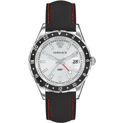Versace Montre Hommes Gmt Montre Bracelet Cuir Hellenyium V11070017