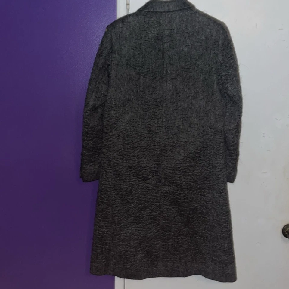 Gabardina Neil Barrett ajuste masculino gris talla 38 lana alpaca mohair Foto 2 de 4